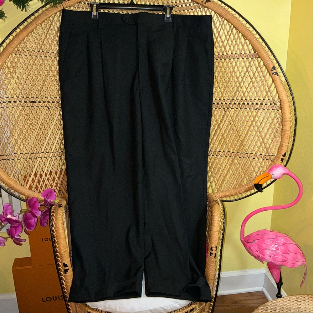 Milano Moda Men’s Dress Pants Black 44/34 - Picture 14 of 16